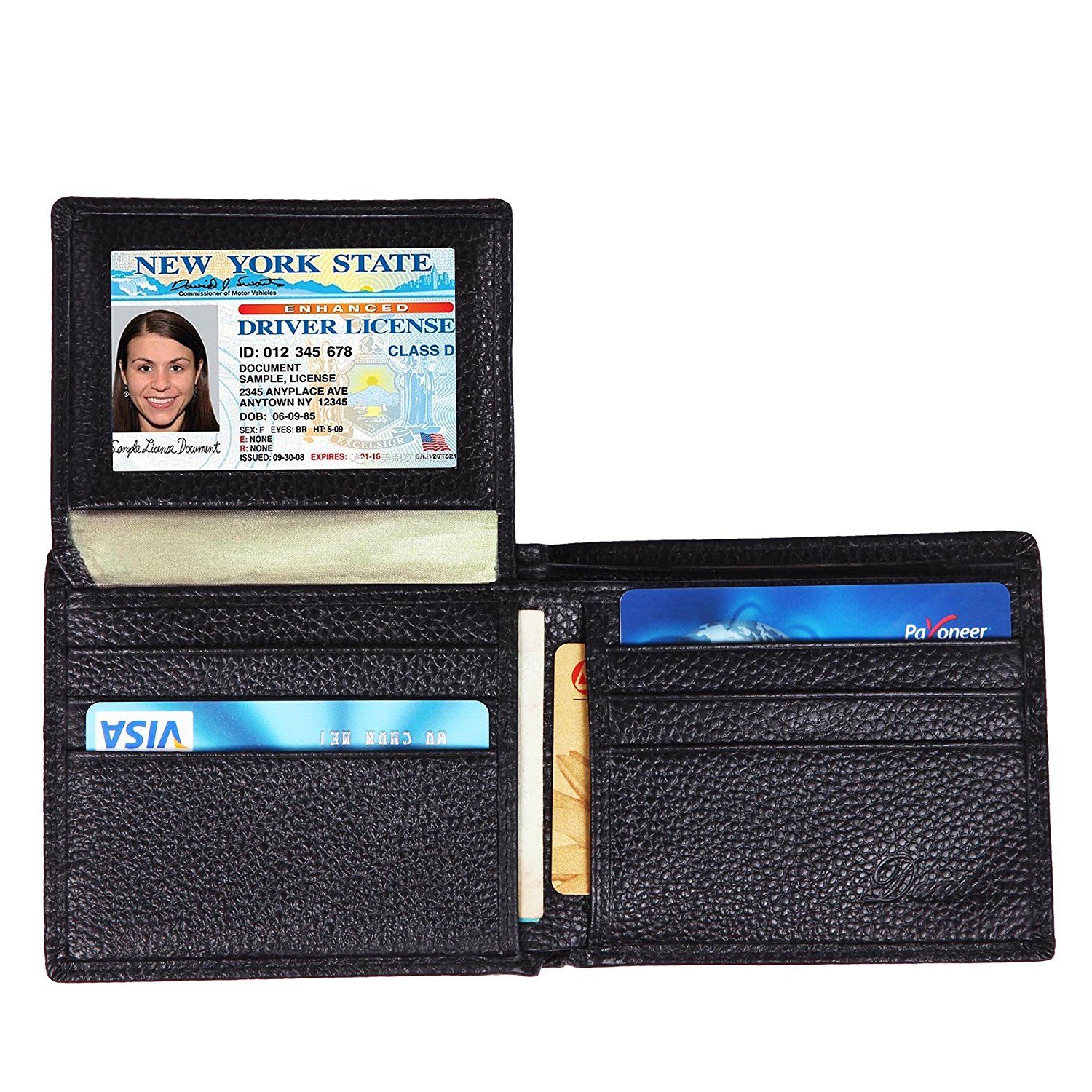 Dante RFID Blocking Genuine Leather Wallet + Small & Slim Black Bifold ...